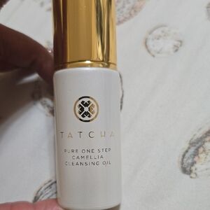 Tatcha Camellia Cleansing Oil - Elegant White and Gold